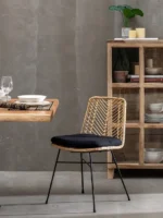 Chaise Barcelona rotin beige